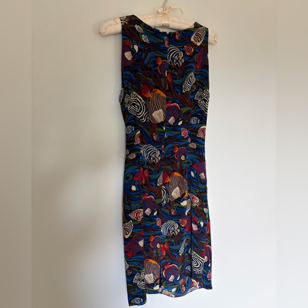 Neiman Marcus Multicolor Abstract Pattern Dress - image 3
